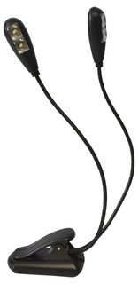 Music Stand Light Clip-On With Dual LED Lamps